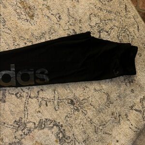 Adidas Black Joggers with Logo